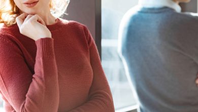 Woman and man with backs turned - are you codependent