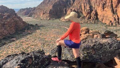 Carol on Cliff