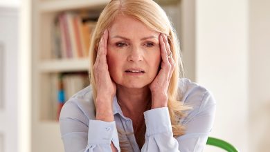 Woman worried about her health